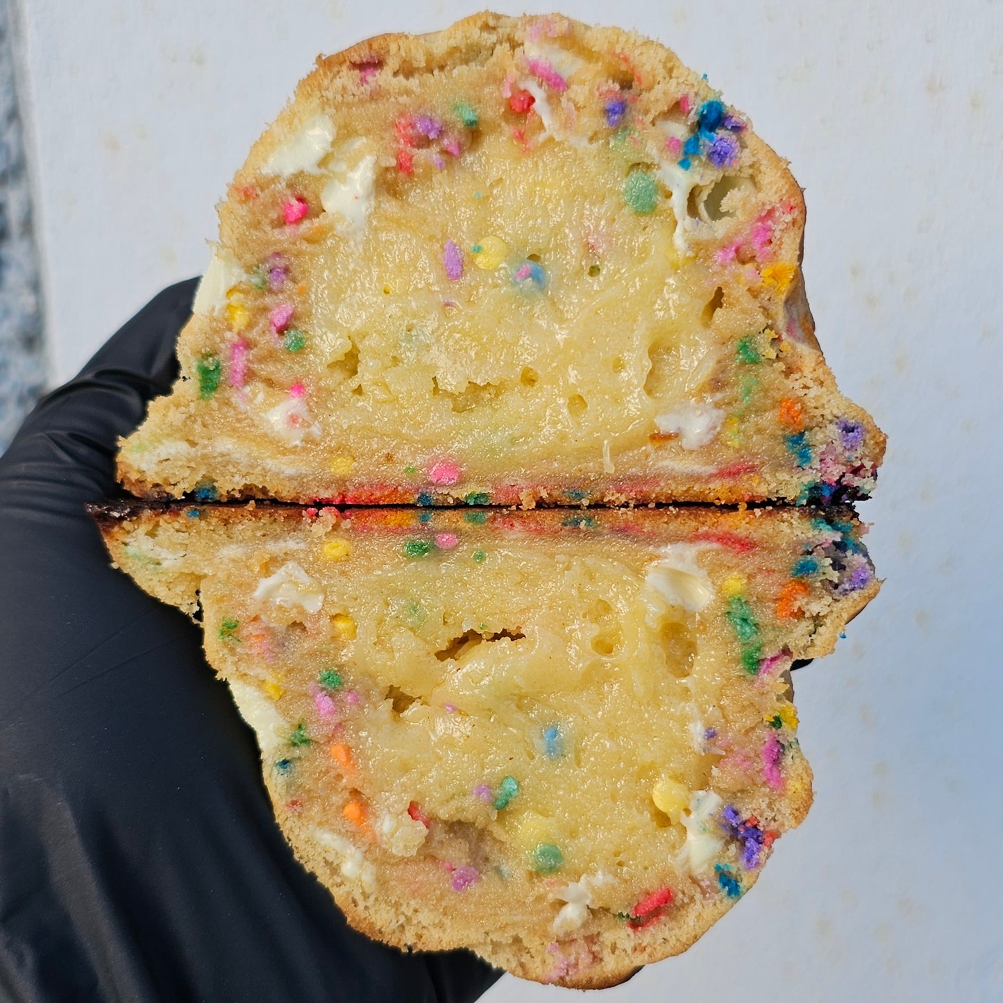 BIRTHDAY CAKE STUFFED COOKIE